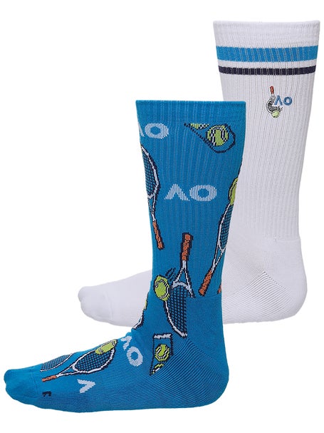 AO Foot-ies Tennis Time 2Pk Socks Gift Box 8-13