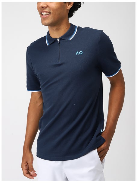 AO Mens Player Zip Polo 