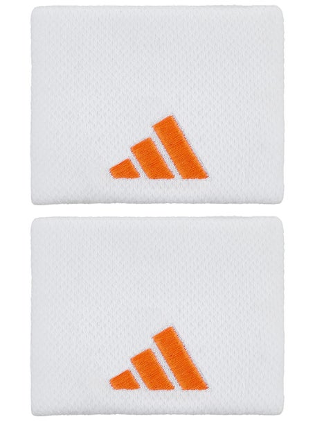 adidas Singlewide Wristband  - White/Orange