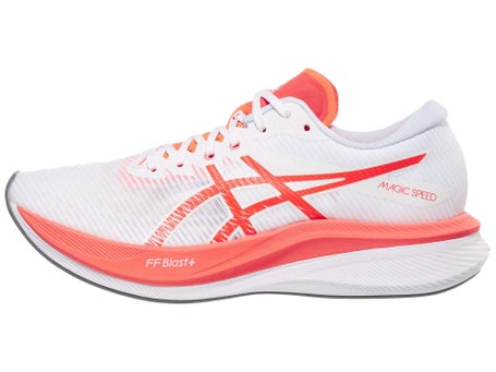 Asics Magic Speed 3 Women's Shoes White Sunrise Red 