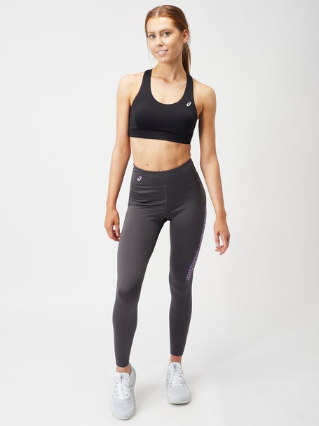 Asics Womens Logo Graphic Tight Obsidian Grey