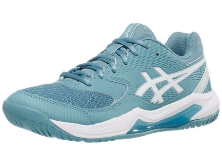 Asics Gel Dedicate 8 Gris Blue/White Womens Shoes