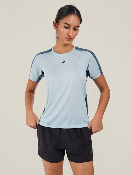 ASICS Womens Fujitrail Elite Short Sleeve Cool Grey