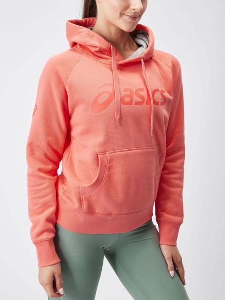 ASICS Womens Fleece Hoodie Papaya