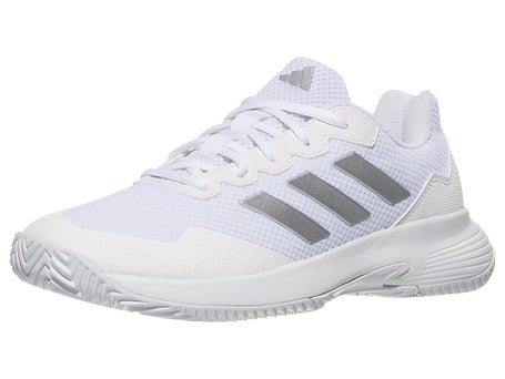 adidas GameCourt 2 White/Silver Womens Shoes