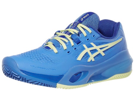 Asics Gel Resolution X Clay Blue/Yel Womens Shoes 