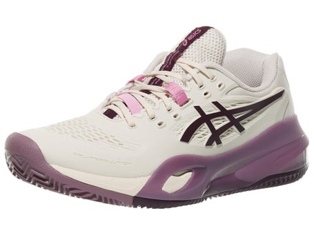 Asics Gel Resolution X Clay Oat/Aubergine Woms Shoe