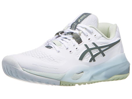 Asics Gel Resolution X CLAY Wht/Monu Blu Womens Shoes 
