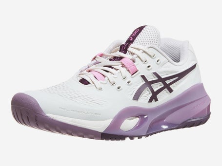 Asics Gel Resolution X Wide Oat/Aubergine Woms Shoe