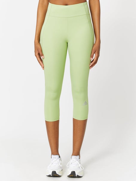 adidas Womens Own The Run 3/4 Tight Magic Lime