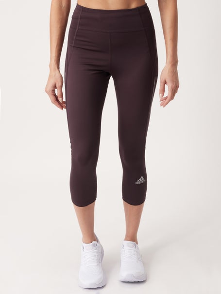 adidas Own The Run Womens 3/4 Capri Running Tights - Black – Start