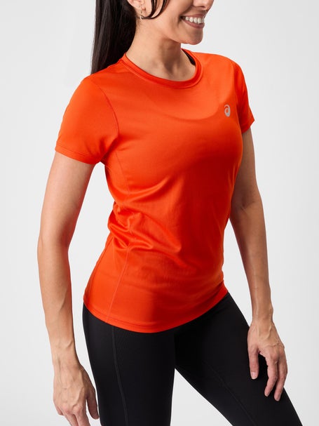 ASICS Womens Silver Short Sleeve Top Koi