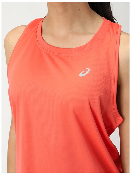 ASICS Womens Silver Tank Coral Reef