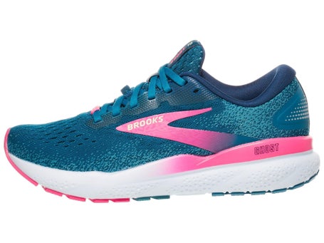 Brooks Ghost 16 GTX\Womens Shoes\Moroccan Blue/Pink/Yl