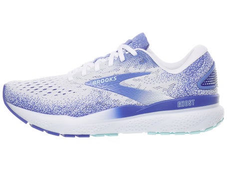 Brooks Ghost 16\Womens Shoes\White/Amparo Blue/Limpet