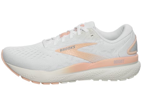 Brooks Ghost 16\Womens Shoes\White/Bluewash/Peach