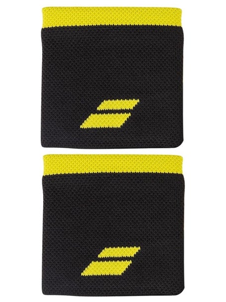 Babolat Singlewide Logo Wristband Black/Sulpher