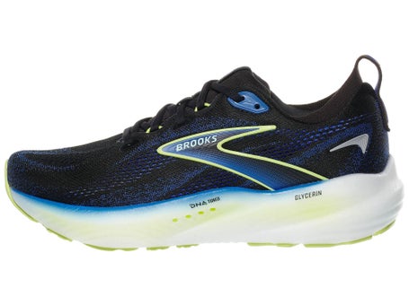 Brooks Glycerin 22\Mens Shoes\Black/Cobalt/Neo Yellow