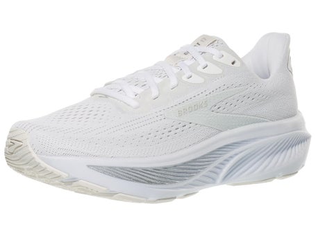 Brooks Ghost 17 Women's Shoes White/White/Grey Tennis Only