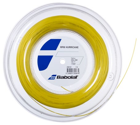 BABOLAT RPM Hurricane Tennis String Reel (16 / 1.30mm, White)