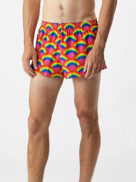 BOA Mens 1 Stretch Elite Split Short Rainbow