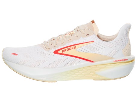Brooks Hyperion 2\Womens Shoes\White/Peach/Coral