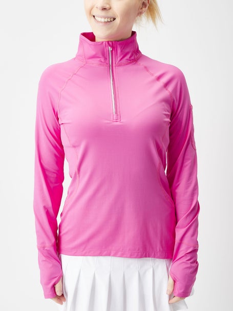 BloqUV Womens Half Zip Top - Bubblegum