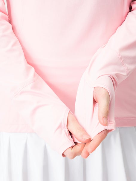 BloqUV Womens Half Zip Top - Tickle Me Pink