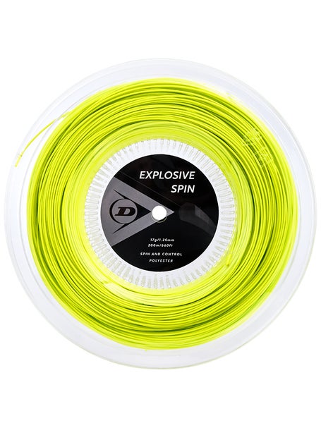 Dunlop Explosive Spin String Yellow 17/1.25 Reel - 200m