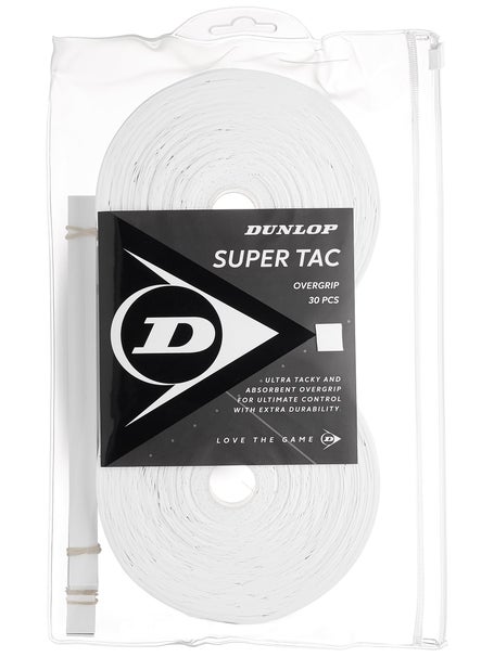 Dunlop Super Tac Overgrip White 30-Pack Roll