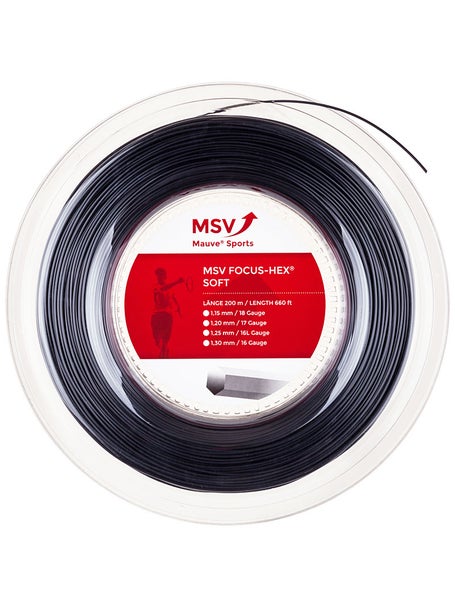 MSV Focus Hex Soft 1.20 String Reel Black - 200m