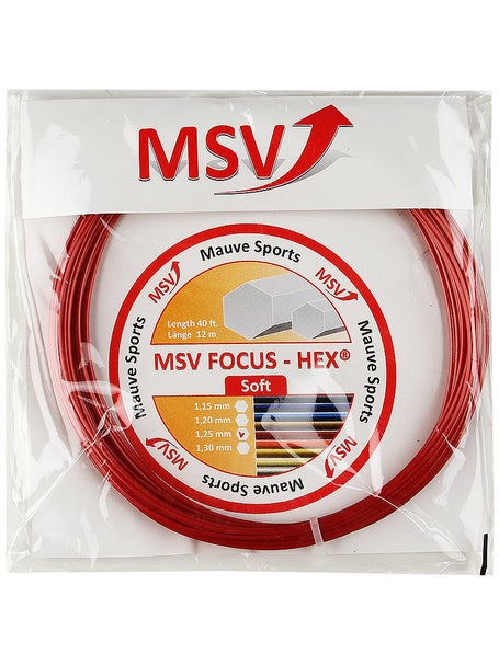 MSV Focus Hex Soft 1.25/17 String Set Red