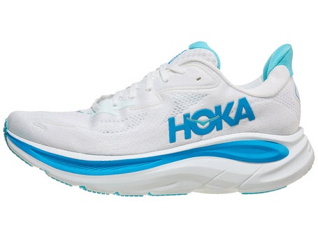 HOKA Clifton 10\Mens Shoes\White/Skyward Blue