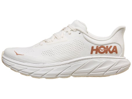 HOKA Arahi 7\Womens Shoes\Blanc De Blanc/Rose Gold