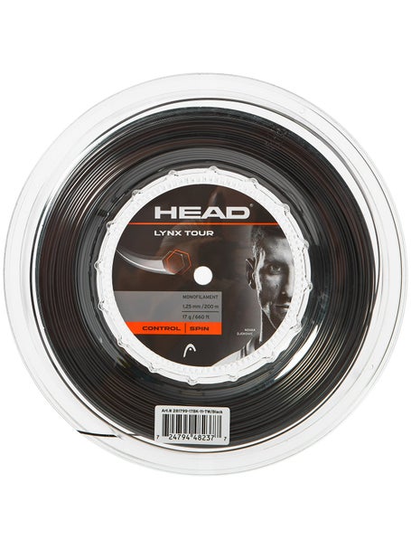 Head Lynx Tour 17/1.25 String Reel 200m  Black