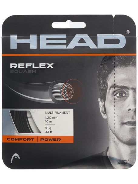 Head Reflex Squash 1.20/18G String Set Black