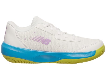 New Balance 996v5 White/Blue/Yellow Junior Shoe Tennis Only