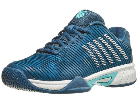 KSwiss Hypercourt Express 2 Teal/White Junior Shoe 