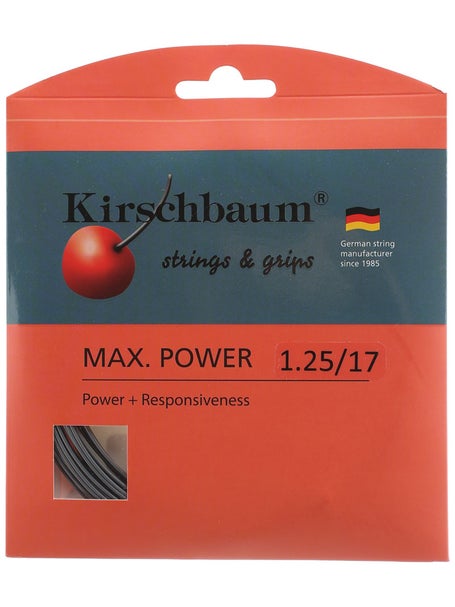 Kirschbaum Max Power 125 17g Tennis 12M String Set – Sports Virtuoso