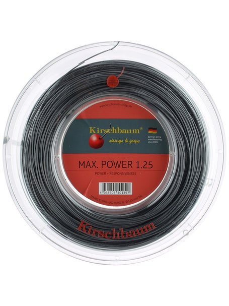 Kirschbaum Max Power 17/1.25 Anthra String Reel - 200m