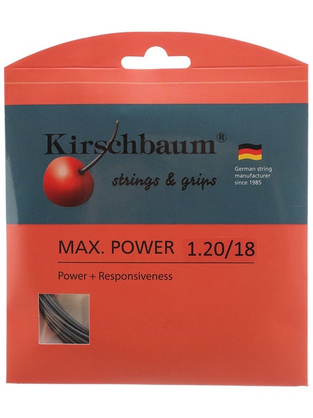 Kirschbaum Max Power 18/1.20 Anthracite String Set