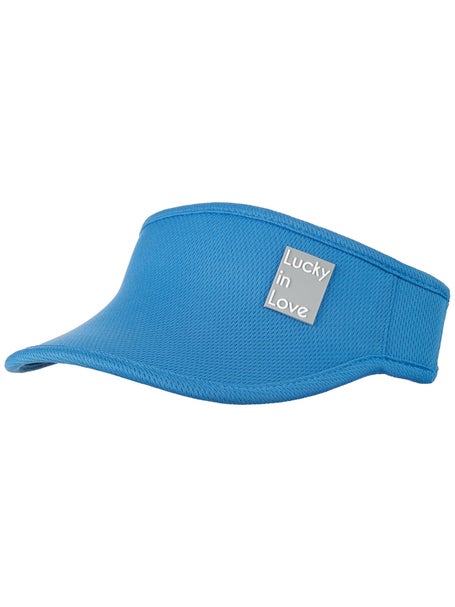 Lucky in Love Womens Stretch Visor - Blue