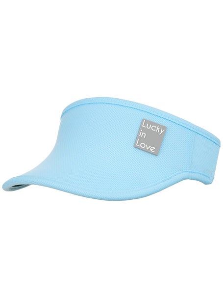 Lucky in Love Womens Stretch Visor - Blue