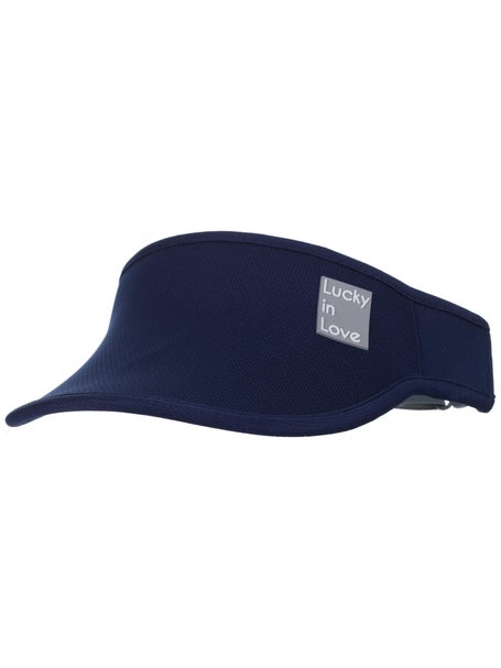 Lucky In Love Womens Stretch Visor - Navy