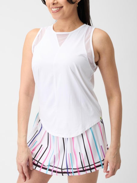 Lucky in Love Women's L-UV Chill Out Tank - White | Tennis Only