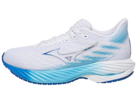 Mizuno Wave Rider 28\Womens Shoes\White/Mugen Blue