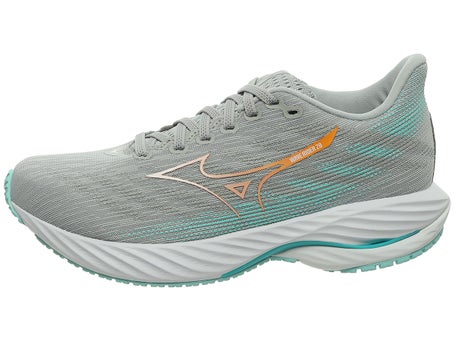 Mizuno Wave Rider 28\Womens Shoes\Harbor Mist/White