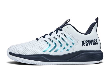 KSwiss Ultrashot Light CLAY Wh/Carbon/Blue Mens Shoes 