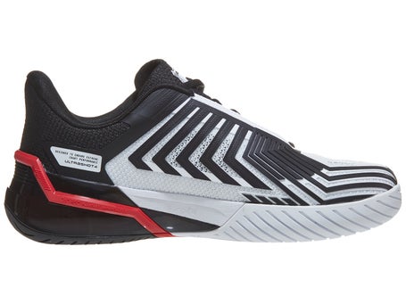 KSwiss Ultrashot 4 White/Black/Red Mens Shoe 