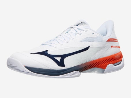 Mizuno Wave Exceed Court Wh/Insignia Bl Mens Shoes 